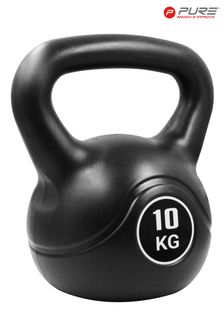 Pure 2 Improve Black Deluxe Kettle Bell 10kg (P67807) | £24