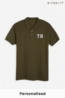 Personalised Adult's Monogrammed Polo Shirt by Alphabet (P68248) | £21
