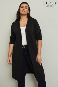 Lipsy Black Curve Curve Longline Cardigan (P68313) | £29
