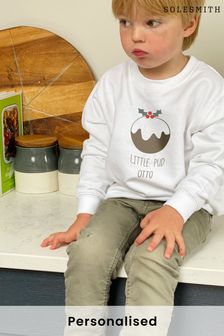 Personalised Sibling Twinning Little Pud Jumper by Solesmith (P69265) | £24