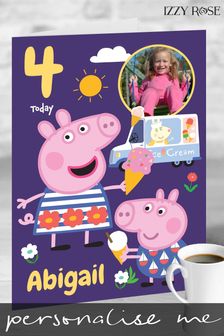 Personalised Peppa Pig Giant A3 Card by Izzy Rose