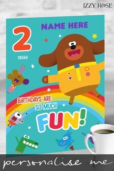 Personalised Hey Duggee Giant A3 Card by Izzy Rose