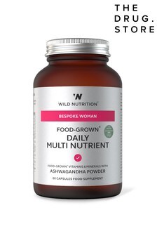 Wild Nutrition Womens FoodGrown Daily Multi Nutrient Jar 60 Capsules