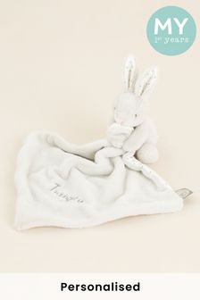 Personalised Grey Bunny Comforter by My 1st Years