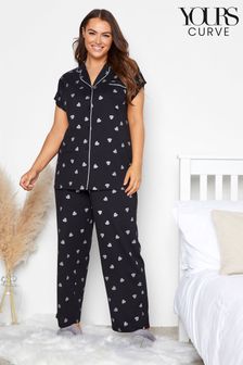 Next Ladies Navy & White Spot Pyjamas Medium Tall BNWT!!