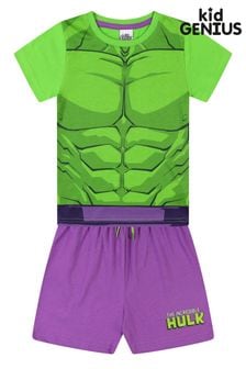Kid Genius Green Incredible Hulk Boys Short Pyjama (P76393) | £12