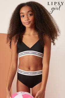 Lipsy Black Branded Bikini (P77097) | £16 - £22