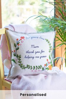 Personalised Handmade Wool Felt Wreath Cushion by Jonny's Sister