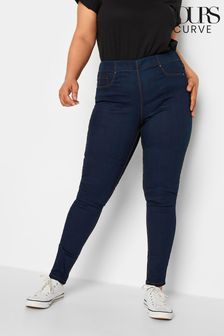 Yours Curve Blue Pull On Jenny Jeggings (P81486) | £24