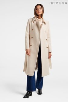 cream coat long
