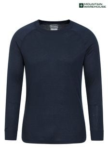 Mountain Warehouse Blue Talus Mens Long Sleeved Thermal Top (P84116) | £16