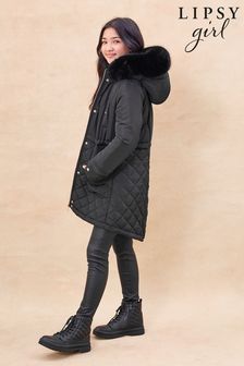 Lipsy Black Padded Parka Coat (P84649) | £56 - £62