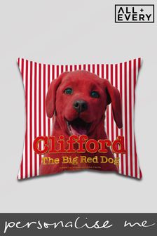 All + Every Clifford The Big Red Dog Red Stripes Cushion