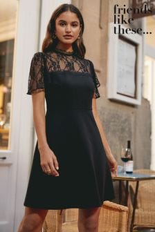 Black Lace Dresses with Sleeves ...