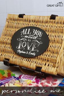 Personalised All You Need Is Love Sweet Hamper by Great Gifts