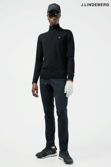 J.Lindeberg Black Zipped Golf Sweater (P86310) | £130