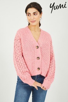 Yumi Chunky Knit Crochet Cardigan