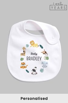 Personalised Animal Icon Bib  by Little Years