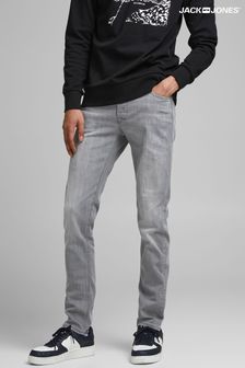 JACK & JONES Grey Glen Slim Tapered Jeans (P86749) | £30