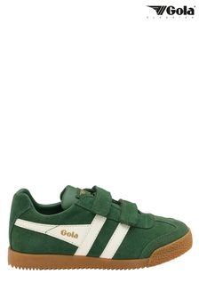 Gola Green Kids Harrier Strap Suede Strap Trainers (P87189) | £55