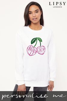 Personalised Lipsy Love More Cherries Women's Sweatshirt