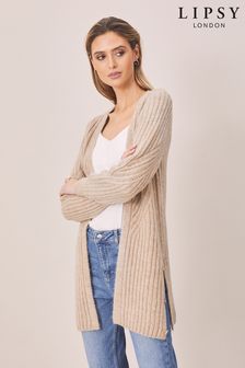 Lipsy Ribbed Button Detail Cardigan