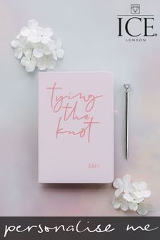 Personalised Tying the Knot A5 Notebook with Diamond Topper Pen by Ice London