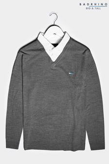 next mens grey jumper