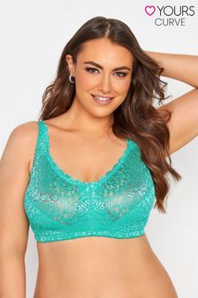 Yours Hi Shine Lace Non-Wired Bra