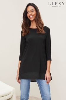 Lipsy Dipped Back Tunic Top