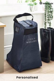 Personalised Named Wellie Boot Bag by Loveabode