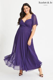 purple maxi dress