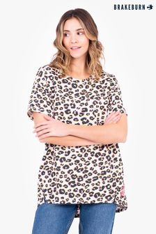 Brakeburn Navy Leopard Spot T-Shirt (P93556) | £30