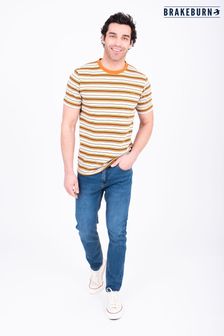 Brakeburn Ecru Striped T-Shirt