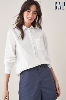 Buy Women's Gap White Shirts Online | Next UK
