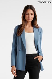 Forever New Blue Sadie Double Breasted Blazer (P94509) | £90