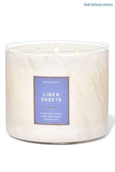 Bath & Body Works Linen Sheets 3-Wick Scented Candle 411 g