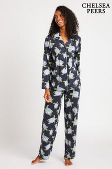 Chelsea Peers Button Up Long Pyjama Set