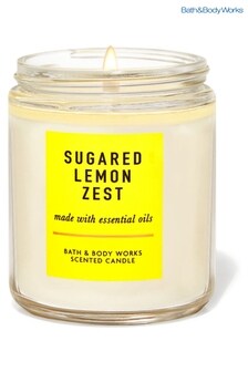 Bath & Body Works Sugared Lemon Zest Single Wick Candle 7 oz / 198 g