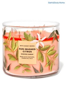 Bath & Body Works Sun-Washed Citrus 3-Wick Candle 14.5 oz / 411 g