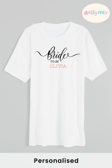 Personalised Bride Logo T-Shirt by Dollymix (P99924) | £17