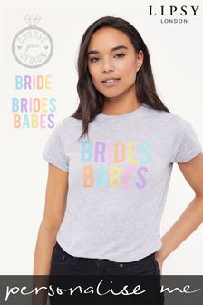 Lipsy Rainbow Bride And Bridesmaid Women's T-Shirt (P99930) | £19