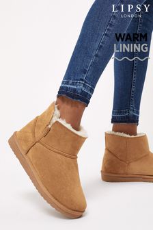 Lipsy Quilted Faux Fur Lined Boot