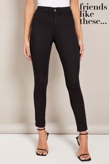 Friends Like These Black High Waisted Jeggings (Q01807) | £25