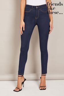 Friends Like These Indigo High Waisted Jeggings (Q01808) | £25