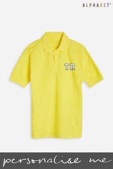 Personalised Kid's Monogrammed Polo Shirt by Alphabet