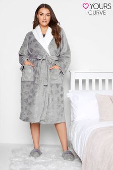 Yours Shawl Collar Dressing Gown