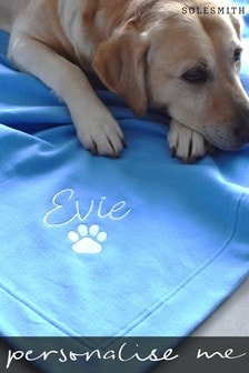Personalised Embroidered Pet Blanket by Solesmith