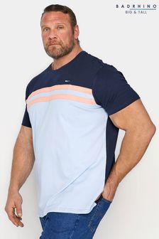 BadRhino Big & Tall Cut & Sew 2 Stripe T-Shirt