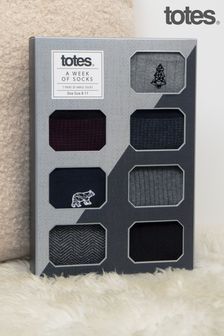 Totes Mens 7 Days of the Week Ankle Socks